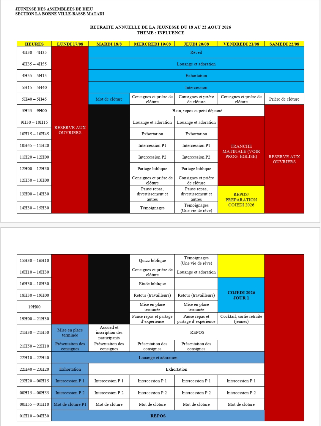Programme